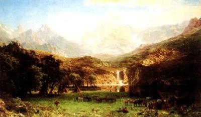 Albert Bierstadt The Rocky Mountains oil painting picture